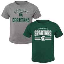 WOW! 2 NCAA Michigan State SPARTANS Size 3T Kids T-Shirt Set & FAST FREE SHIP!