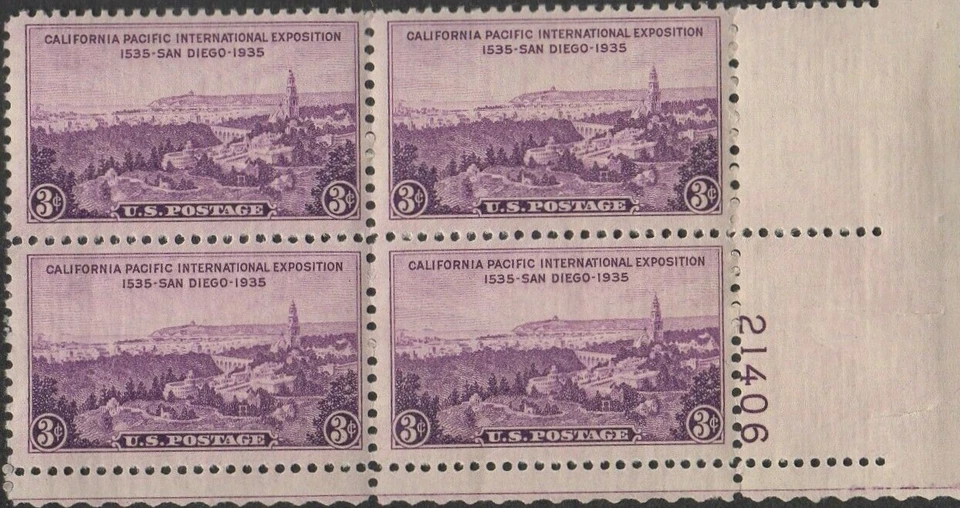 1 #773  .03  CALIFORNIA PACIFIC PB OF 4. BIN $1.25. - Image 1 of 1