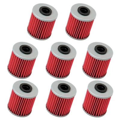 8-Pack Oil Filter Filters fits Suzuki RMZ250 RMZ450 RMX450Z RMZ 250 450 RMX 450Z - Image 1 of 4