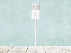 Original Apple Watch Magnetisches Ladekabel (A1923) Metall/Weiß 1m - Bild 1 von 10