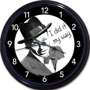 Frank Sinatra Ol' Blue Eyes Wall Clock I DId It My Way Chairman of the Board 10" - Picture 1 of 1