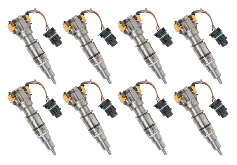 2003-2007 Ford 6.0L Powerstroke Diesel Fuel Injectors Full Set - Refurbished - Image 1 of 4