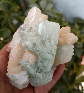 388g Natural beautiful water calcium silicon &apophyllite & stilbite specimen . - Bild 1 von 18