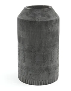 Handmade Wood Flower Vase Dining Table Decorative Item Home Decor - Picture 1 of 4