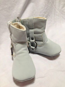 OLD NAVY baby boy infant 3-6 months light blue high Snow boots shoes New w Tags