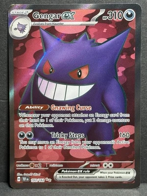 Pokemon Gengar EX Holo Temporal Forces 193/162 SV05 NM Condition - Image 1 of 2
