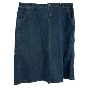 CATO Damen Baumwollmischung Blau Denim A-Linie Jeansrock Größe 26 W Bescheiden - Bild 1 von 11