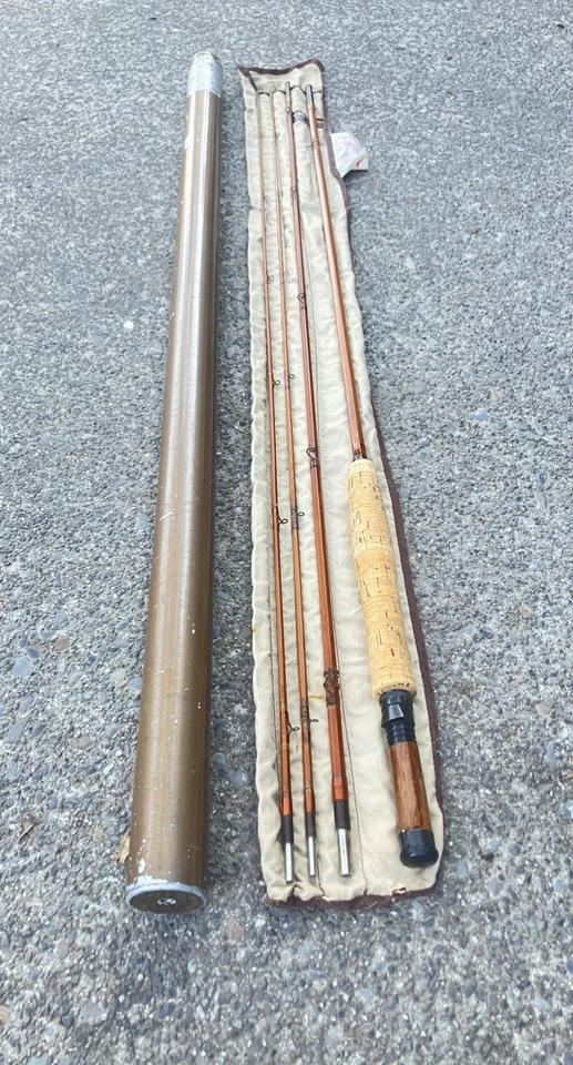 Heddon Deluxe Peerless #35 Bamboo Fly Rod 9’ - 3 peças - 2-1/2F - Linha HCH-D (7wt) - Imagem 1 de 4
