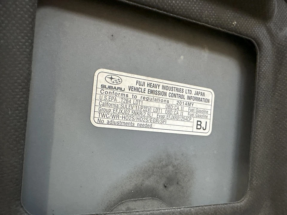 Used Engine Complete Assembly fits: 2014 Subaru Forester 2.5L VIN A 6th digit PZ - Image 1 of 4