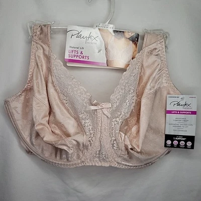 Playtex Secrets 36DD Floral Underwire Bra Women Lift Pink New with Tags US4422 - Image 1 of 4