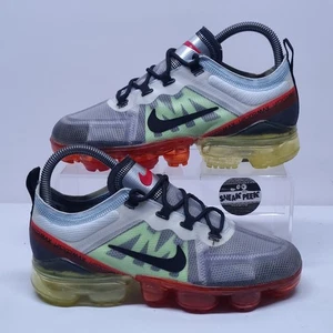Nike Air Max Vapormax Reino Unido Talla 4.5 Entrenadores Gris Amarillo Rojo Tenis Junior  - Imagen 1 de 11