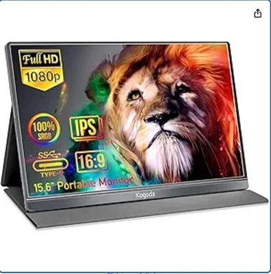 Used 15.6" Portable Monitor Upgraded IPS HDR 1080P Full HD | FREE MONITOR ARM!!! - Image 1 of 4