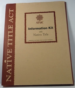ATSIC Information Kit on Native Title 1994 Aboriginal Commission Australia 6 bks - Picture 1 of 15