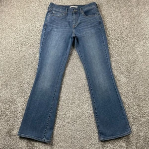 Jeans Levis Mujer 8M Tiro Medio Lavado Azul Corte Bota Denim Western 29x30 - Imagen 1 de 17