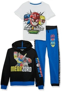 Power Rangers Graphic Hoodie, T-Shirt, & Jogger Sweatpant, 3-Piece Athleisure... - Picture 1 of 1