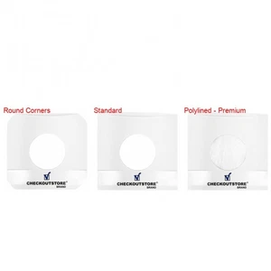 Paper Record With Hole for 7" Vinyl 45 RPM (Inner Sleeves) Lot - Imagen 1 de 4