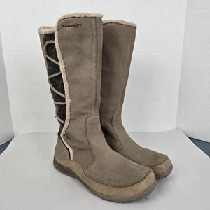 Solomon Emmy wasserdichte Wildlederstiefel Damengröße 9,5 braun - Bild 1 von 12