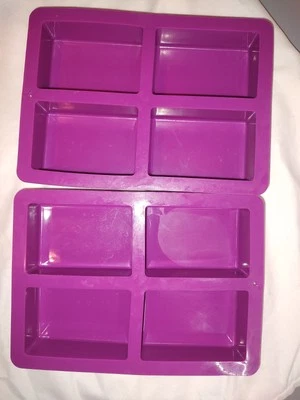 2 Pk 5 Oz Silicone Rectangle Soap Molds - Изображение 1 из 3