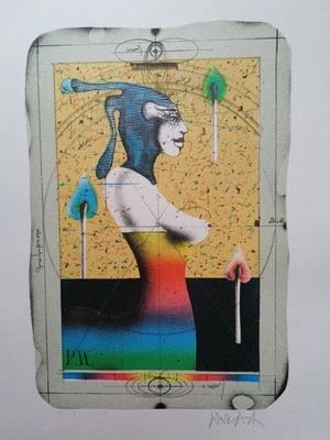 Paul Wunderlich "Circe" Lithographie in Farben 1975  - Bild 1 von 4