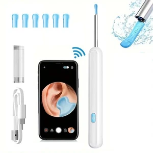 Kit de eliminación de cera de oído con cámara 1296P HD otoscopio y herramientas de luz LED - Imagen 1 de 13
