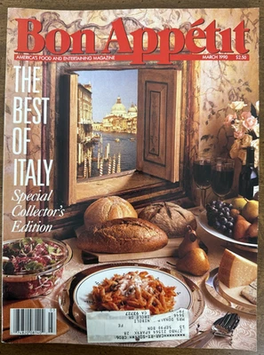 Bon Appetit Magazine-March 1990 -The Best of Italy-Special Collector's Edition - Image 1 of 4