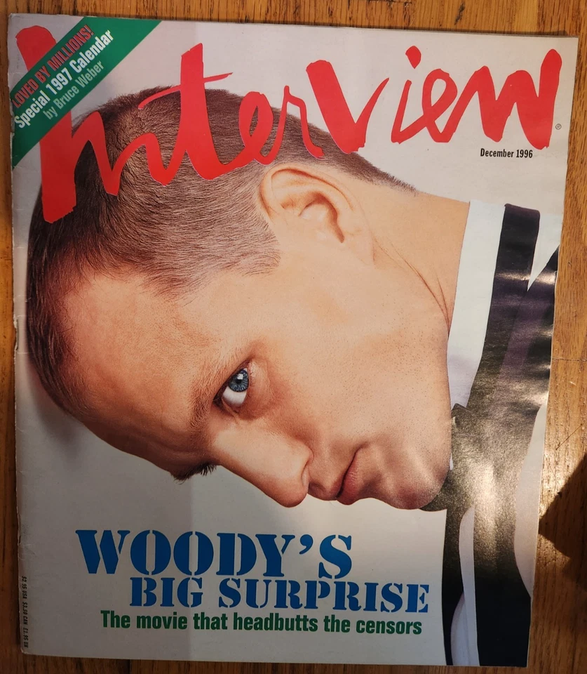 1996 December Andy Warhol’s INTERVIEW Magazine Woody Harrelson - Image 1 of 1