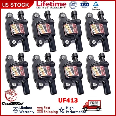 8X Ignition Coil Pack For 2007-2013 GMC Sierra 1500 5.3L V8 Yukon Escalade UF413 - Image 1 of 4