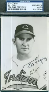 Al Lopez Autograph 1951 Team Iss Pc Psa/dna Signed - Picture 1 of 1