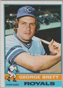 GEORGE BRETT - 1976 TOPPS BASEBALL CARDS # 19