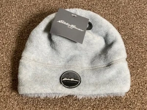 Eddie Bauer Fleece Lined Kids Hat Gray Size S/M - Picture 1 of 3