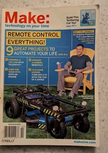 Make Magazine Apr '10 Build A R/C Cat Toy R/C Toy Car By Telepathy R/C Lawnmower - Imagen 1 de 6