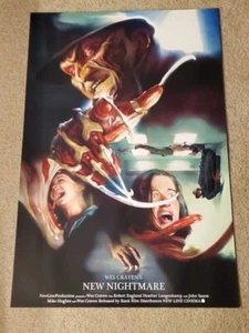 Wes Craven New Nightmare On Elm Street Film Poster Theodora Capat Freddy Krueger - Picture 1 of 1