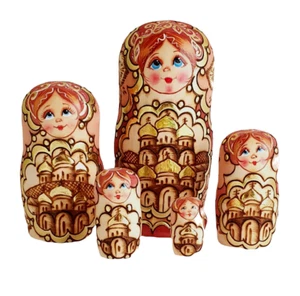 Muñecas Rusos Muñecas Nido Matrioshka Pintado De Vasilieva - Imagen 1 de 3