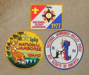 3 - National Jamboree Jacket Patches - 1964, 1969, 1977 - New - Picture 1 of 1