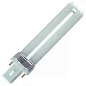 2x COMPACT FLUORESCENT LAMPS 11w = 75w LOW ENRGY G23 2 PIN WARM WHITE LONG LIFE - Picture 1 of 1