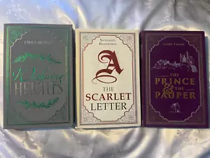 Paper Mill Press set - Prince and the Pauper Scarlet Letter Wuthering Heights - Picture 1 of 3