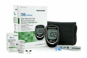 McKesson True Metrix Blood Glucose System Glucometer FULL KIT 10 TEST STRIPS...