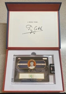 2019 A WORD FROM TY COBB HAND SIGNED CUT WORD HANDWRITING "TO" HOF VERY RARE! - Picture 1 of 5