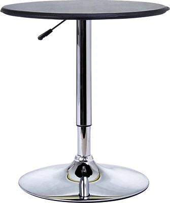 DecHome Tavolino Da Bar Rotondo Girevole e Regolabile Altezza 67-93cm - D0071 - Immagine 1 di 4