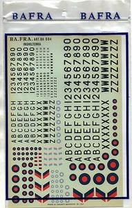 ADESIVI BA.FRA. BAFRA DECAL BA D04 1/48 1/72 INGHILTERRA DECALCOMANIA MODELLISMO - Foto 1 di 1