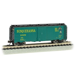 17058 Bachmann N Gauge AAR 40' Steel Box Car - NY, Susquehanna & Western - Picture 1 of 1