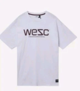 WeSC Mens WeSC Mason Logo T-Shirt - Mens White Unisex M / L / 4 - Picture 1 of 2