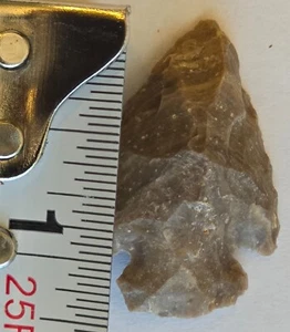 1 3/8" Stone Arrowhead Arrow Head History Unknown - Picture 1 of 3