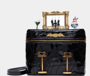 Betsey Johnson Kitsch House Of Spirits Black Spooky Bar Halloween Crossbody Bag - Picture 1 of 8