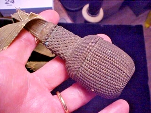 German WWI WWII Sword Dagger Knot Portepee Salty Original w/Character Affordable - Picture 1 of 5