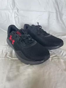 NUOVE scarpe da corsa Under Armour Charged Pursuit 3 4E nere 12 extra larghe - Foto 1 di 7