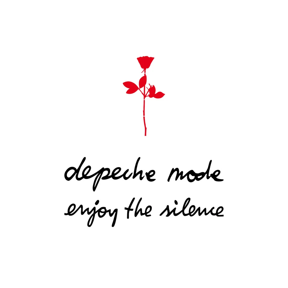 GREENIT 6cm Rose + 13cm depeche mode & enjoy the silence Auto Aufkleber Tattoo Dekofolie