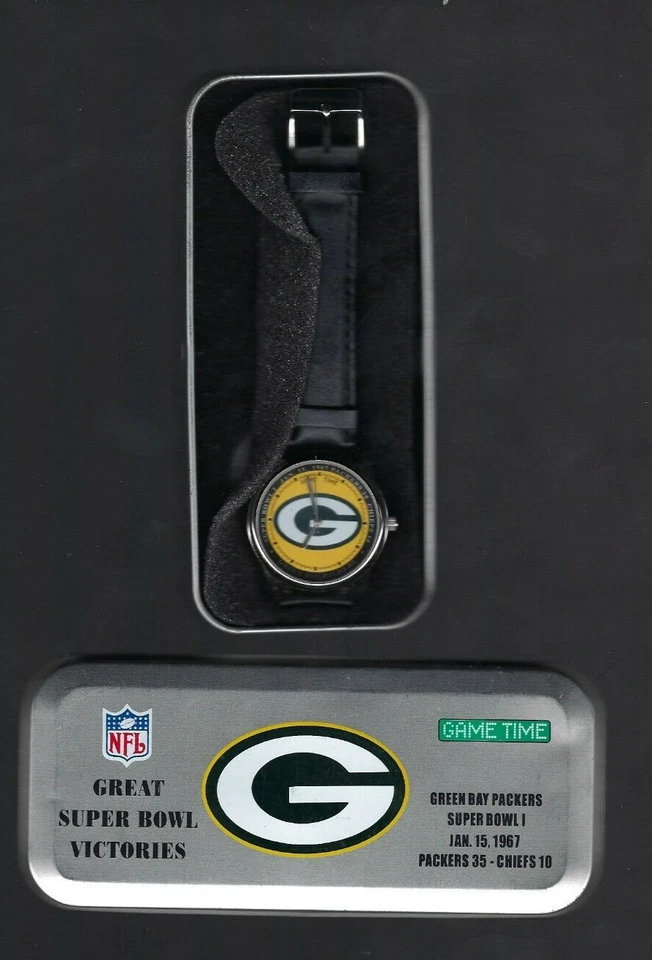 Novo Relógio Game Time Green Bay Packers Super Bowl Victories - GB 35 Vs Chiefs 10 - Imagem 1 de 1
