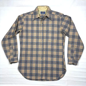 Camisa de Colección Pendleton 100% Lana Virgen Franela a Cuadros Botón Hecha en EE. UU. Para Hombres Med - Imagen 1 de 10