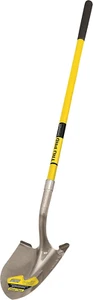 31198 Tru Pro round Point Shovel, Fiberglass Handle, 10-Inch Grip, 48-Inch - Picture 1 of 12